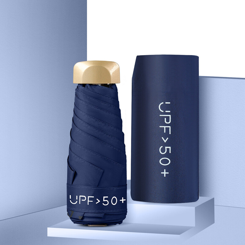 Shimia Skládací cestovní mini deštník UPF 50 Modrý 115028125