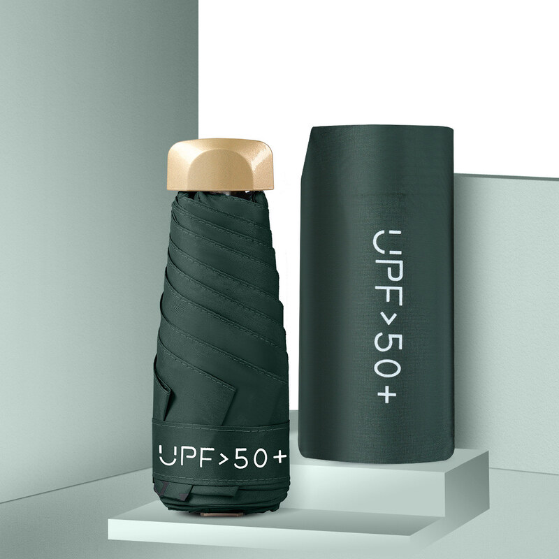 Shimia Skládací cestovní mini deštník UPF 50 Zelený 115028250