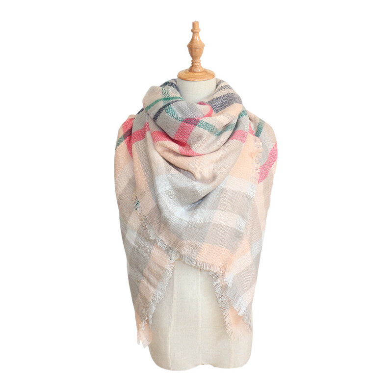 Cixi Blanket Dámská šála pončo Pink 140 cm 115028569