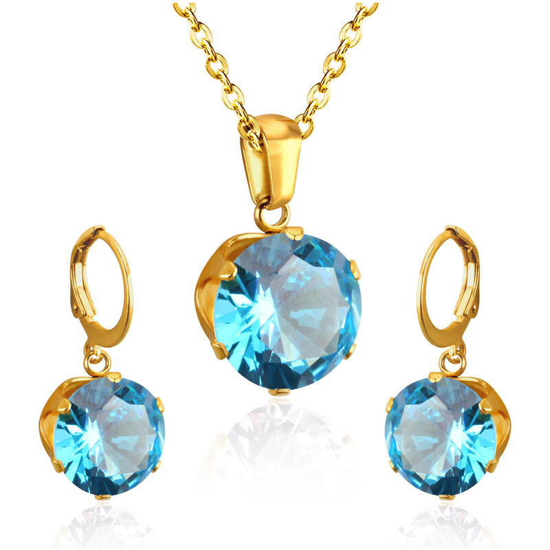 Impress Jewelry Sada šperků z chirurgické oceli Sansa zlatá / 115028836