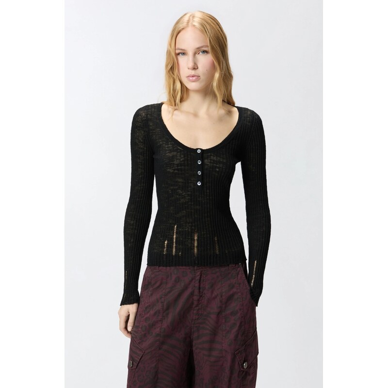 Dámský top PINKO CYCLAMEN 107001A3CJZ99 černý