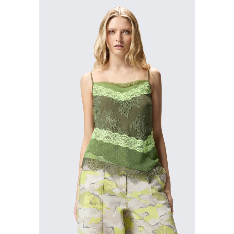 Dámský top PINKO RETROGUSTO 107606A3NLAS3 zelený
