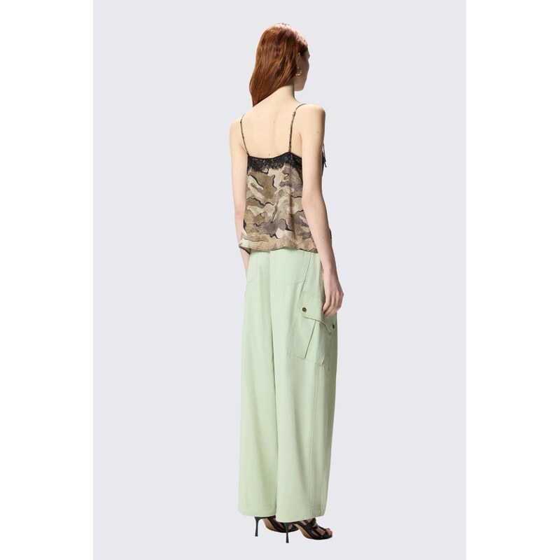 Dámský top PINKO RISERVA 107605A3MYCSZ maskáčový