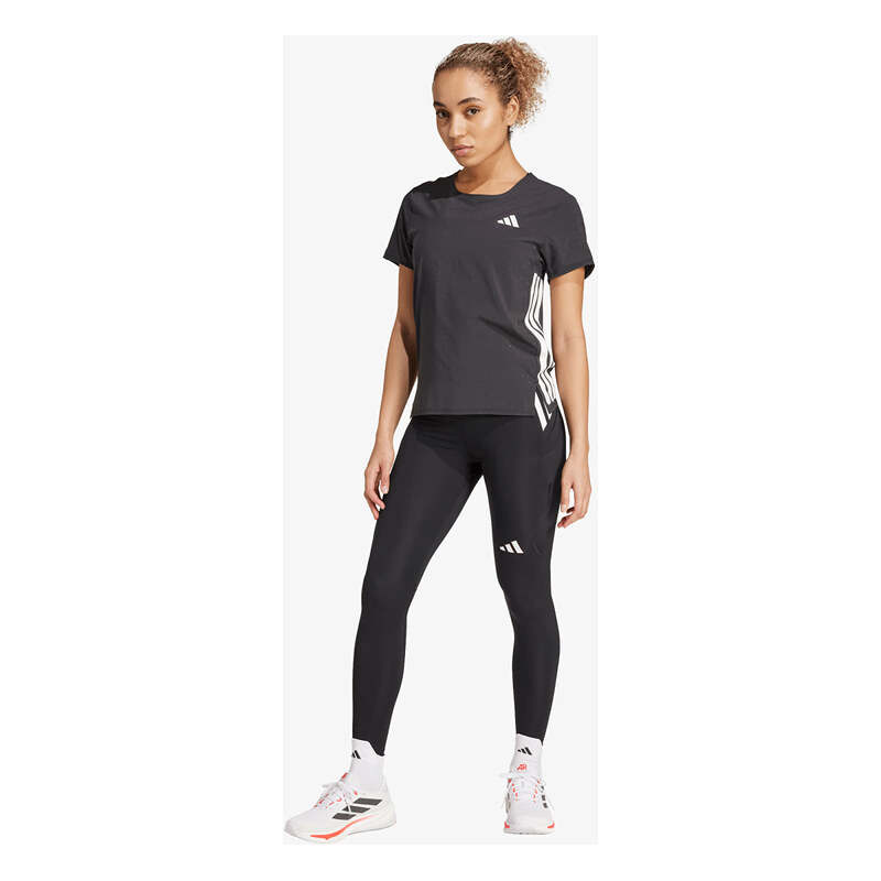 adidas Performance Legíny adidas Adizero Full Length Leggings Black S
