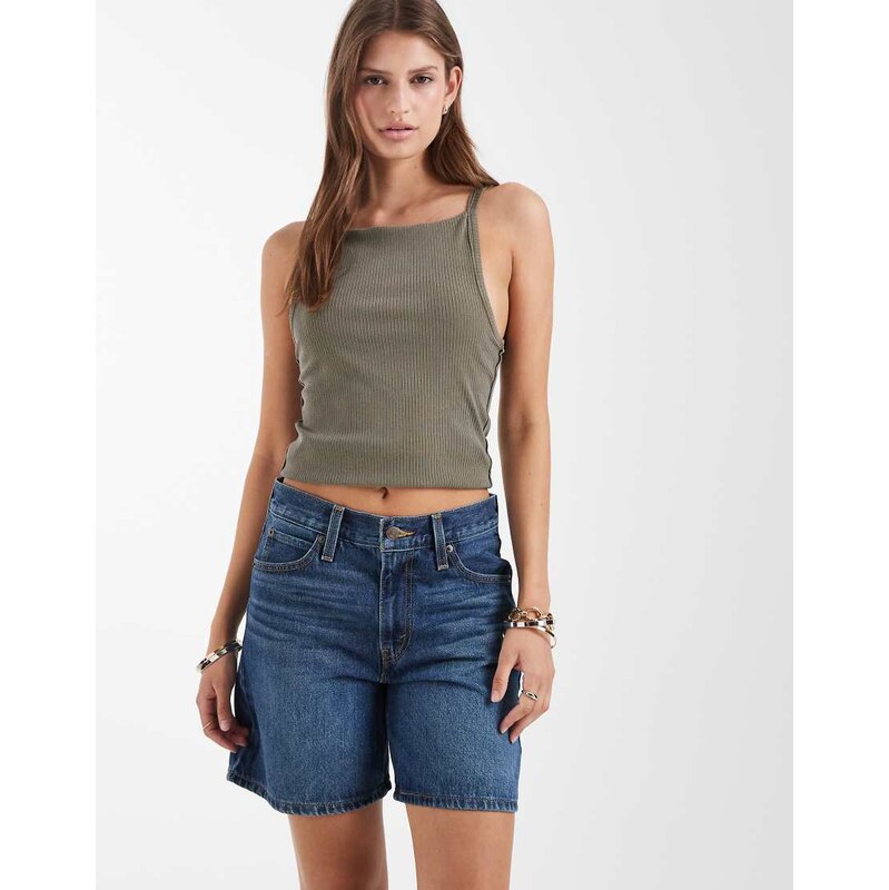 Levis 94 baggy denim shorts in mid blue 115040039
