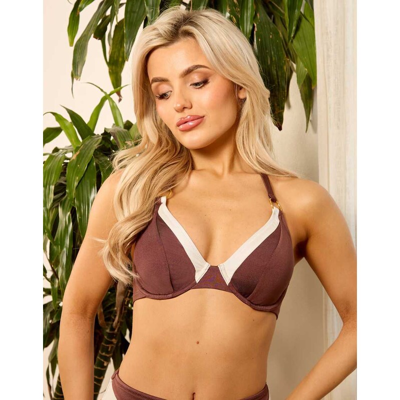 Wolf & Whistle X Isabella Whittingham underwire bikini top with