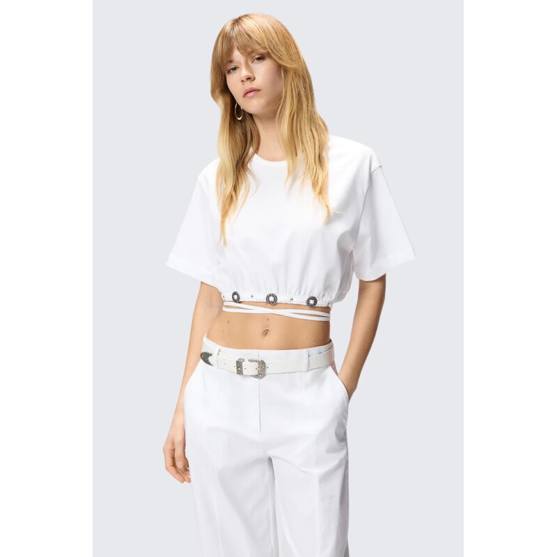 Dámský top PINKO ARIANO 106907A3ARZ04 bílý