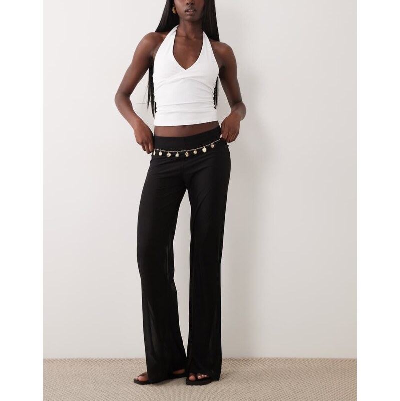 ASOS DESIGN co-ord trousers in black