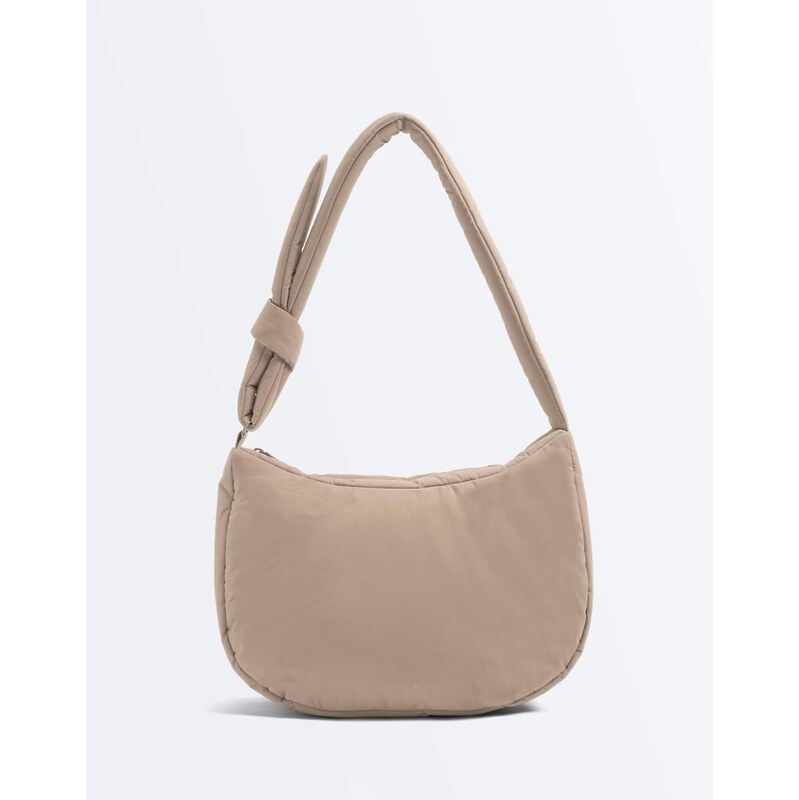 OYSHO Knotted crossbody bag in mink-Neutral