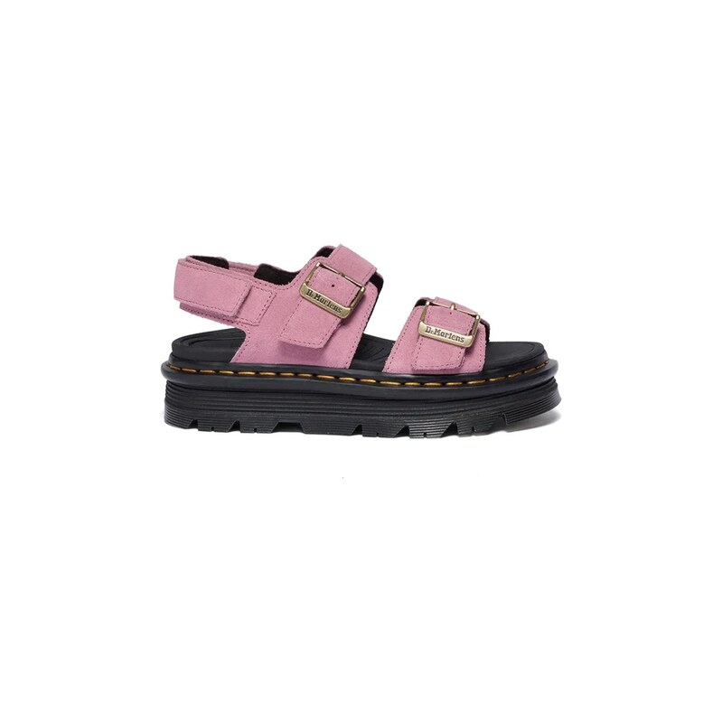 Dr. Martens sandály na platformě dámské semišové ZebZag Sandal 115040829