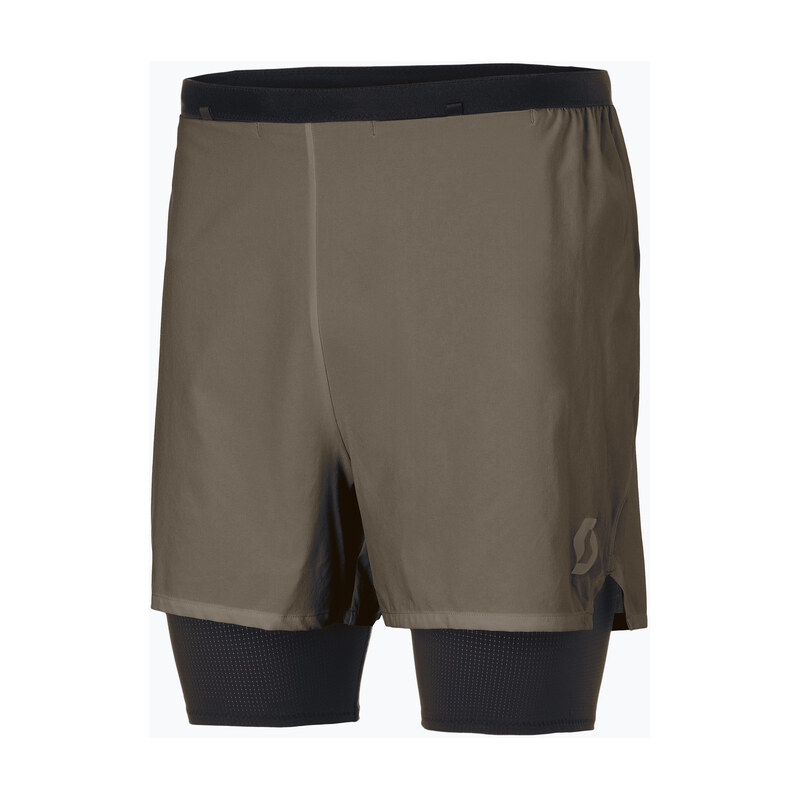 Pánské běžecké kraťasy SCOTT Hybrid Endurance Tech wood grey
