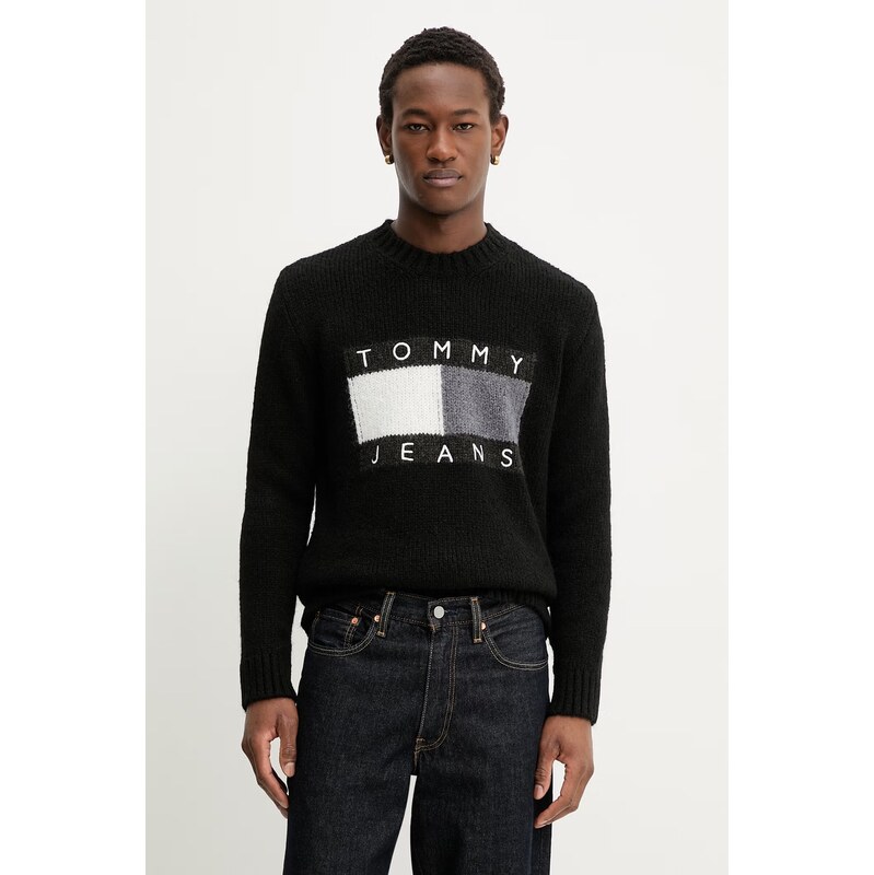 Svetr s příměsí vlny z alpaky Tommy Jeans