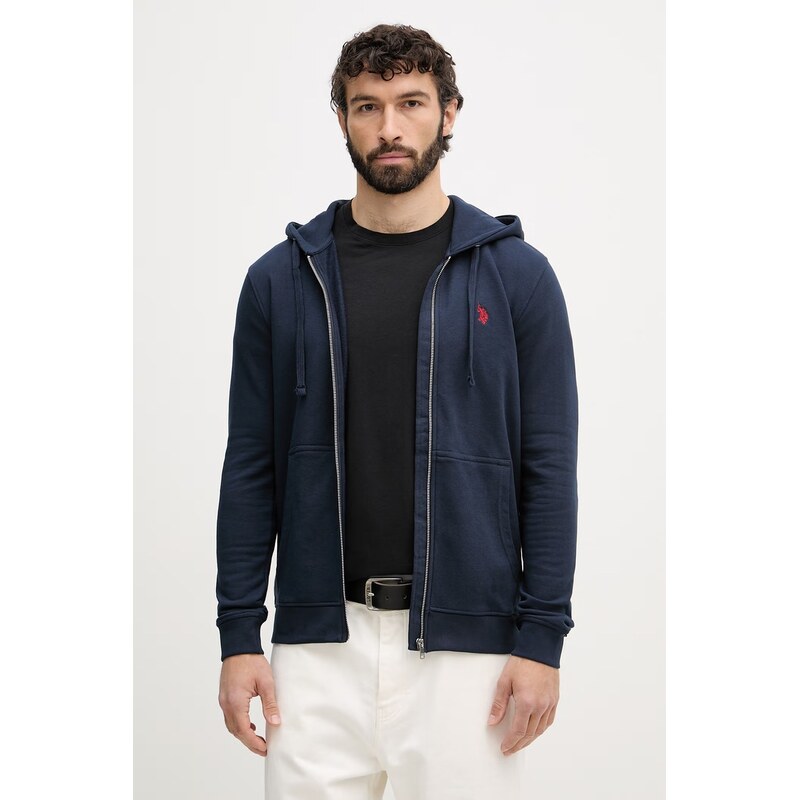 U.S. Polo Assn. rozepínací mikina pánská s bavlnou DHM LB