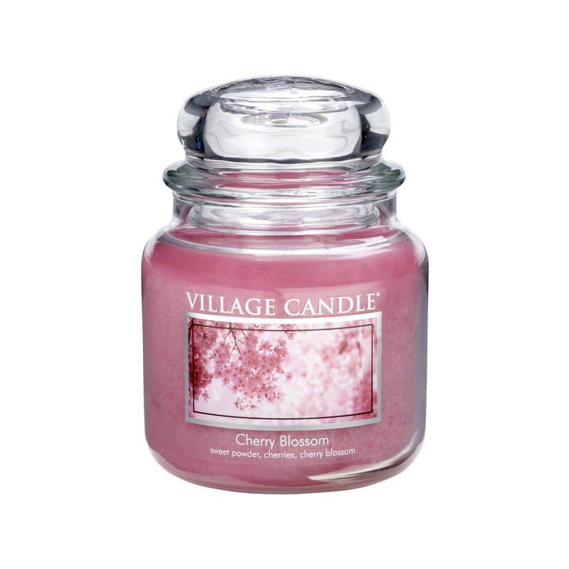 Village Candle Vonná svíčka ve skle Třešňový květ (Cherry Blossom) 397 g