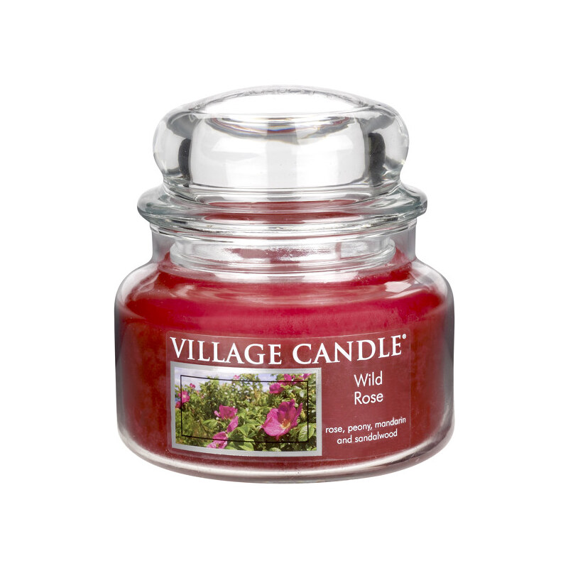 Village Candle Vonná svíčka ve skle Divoká růže (Wild Rose) 269 g
