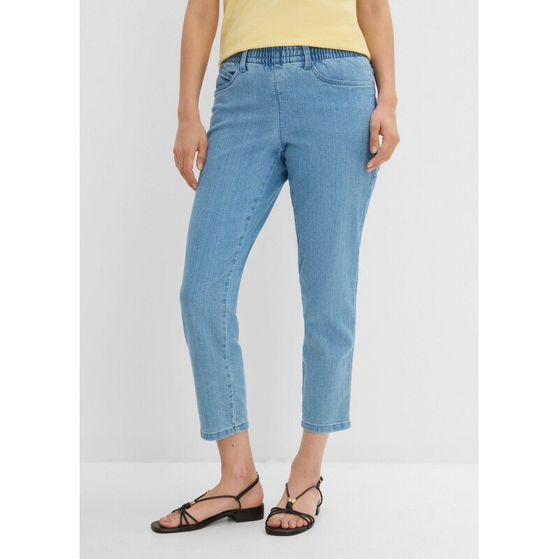 bonprix Straight džíny, Mid Waist, pohodlná pasovka (2 ks v
