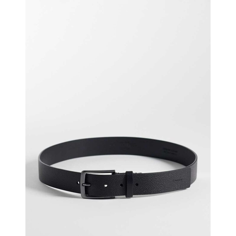 Calvin Klein pebble buckle belt 35mm in black 115052249