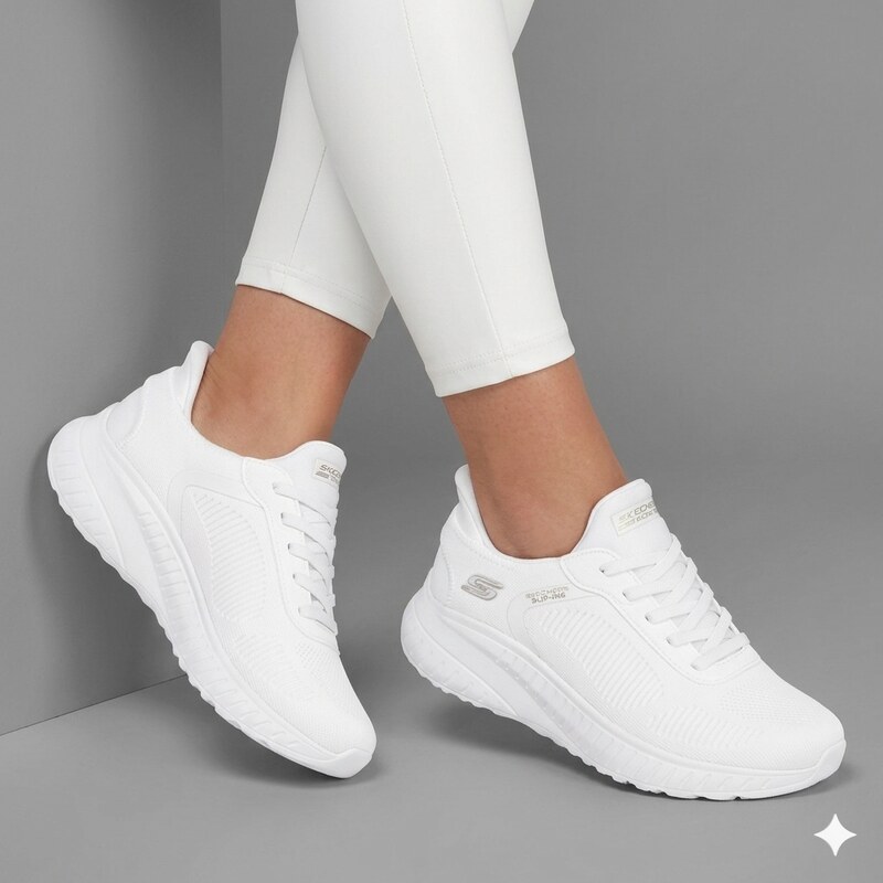 Skechers bobs squad chaos-current muse WHITE