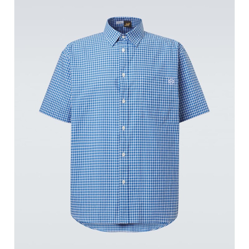 Loewe Paulas Ibiza checked cotton-blend shirt