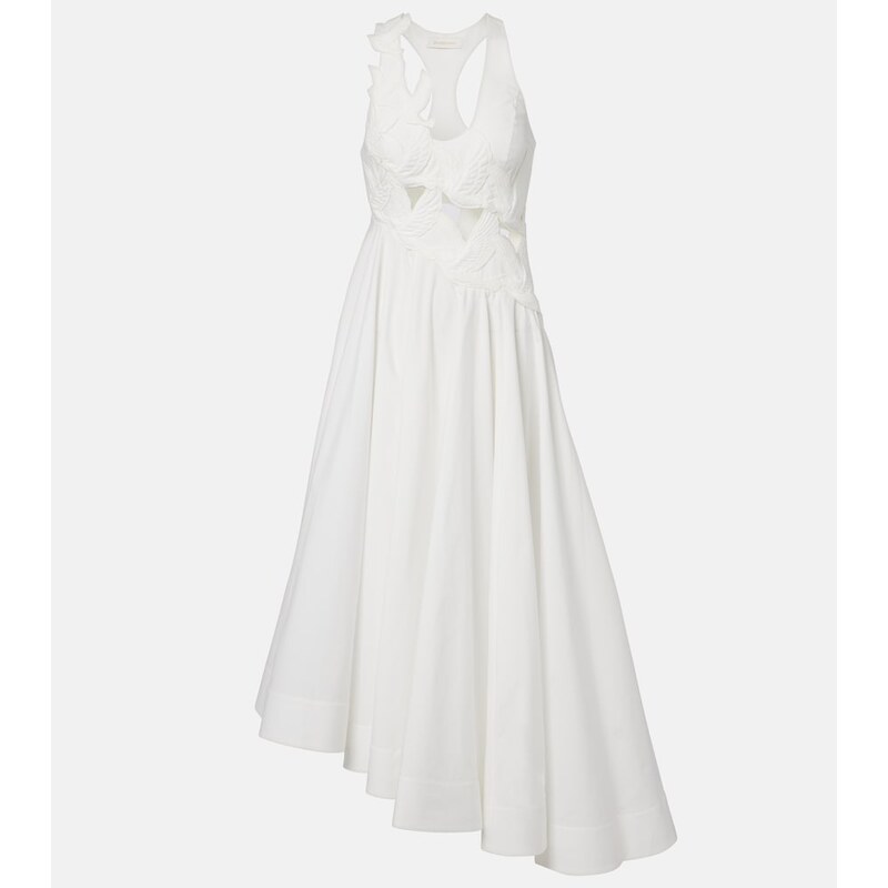 Zimmermann Luna patch-appliquÃ cotton midi dress