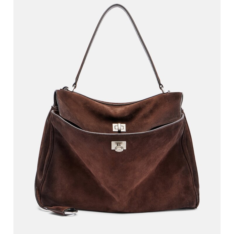 Balenciaga Rodeo Medium suede shoulder bag