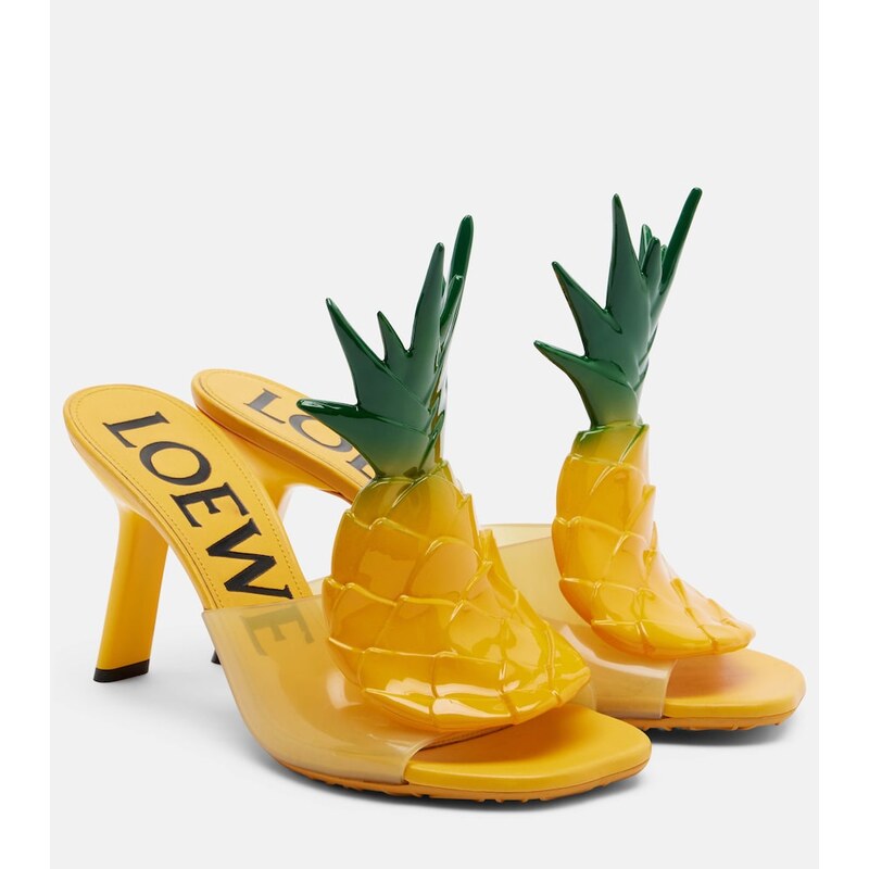 Loewe Paulas Ibiza Petal PVC mules
