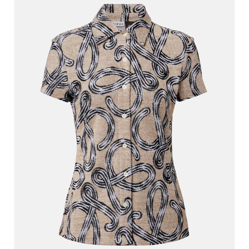Loewe Paulas Ibiza Anagram cotton-blend shirt
