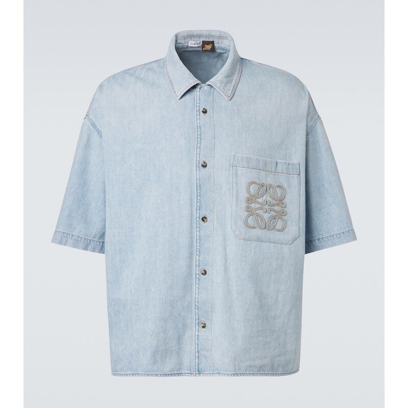Loewe Paulas Ibiza Anagram denim shirt