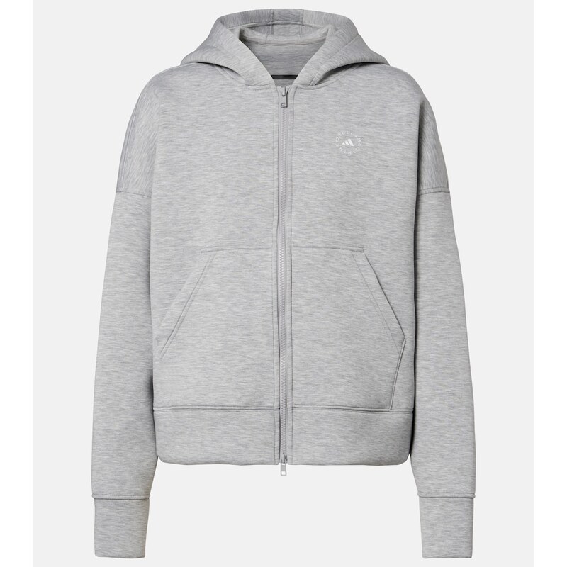Adidas by Stella McCartney Scuba jersey zip-up hoodie