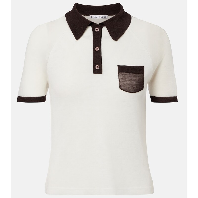Acne Studios Semi-sheer polo shirt