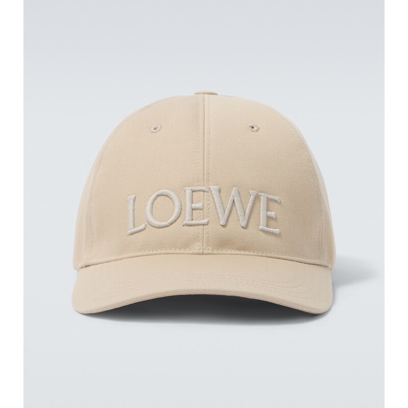 Loewe Paulas Ibiza logo embroidered cotton baseball cap