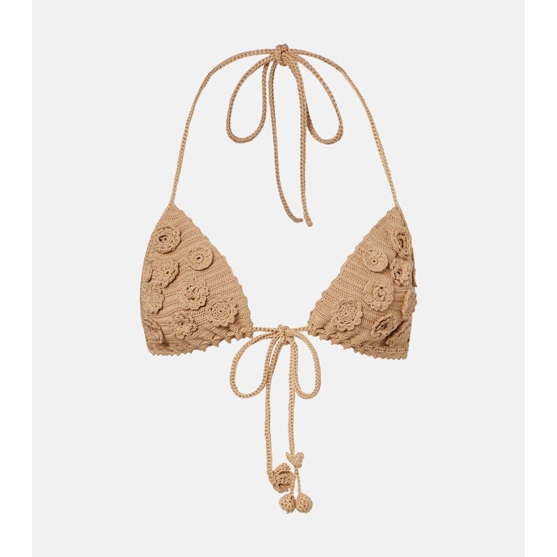 Loewe Paulas Ibiza crochet cotton bra top