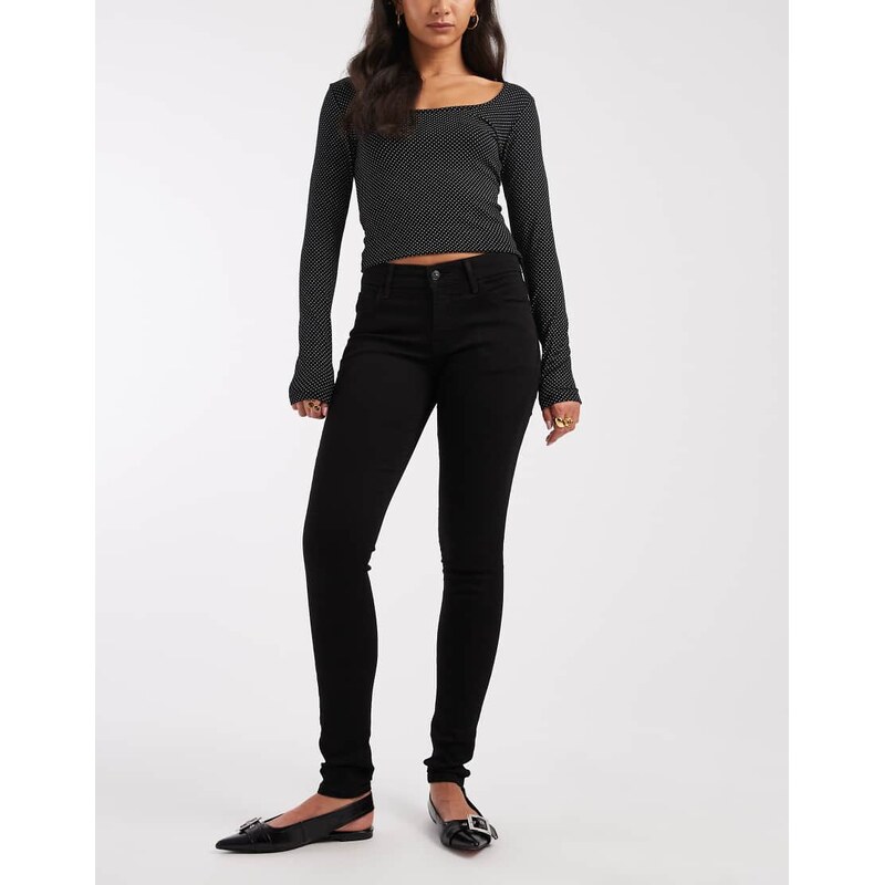 Levis 710 super skinny jeans in black
