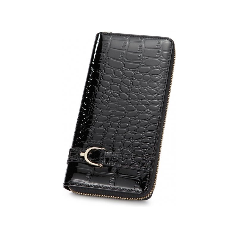 NUCELLE dámská peněženka Crocodile černá