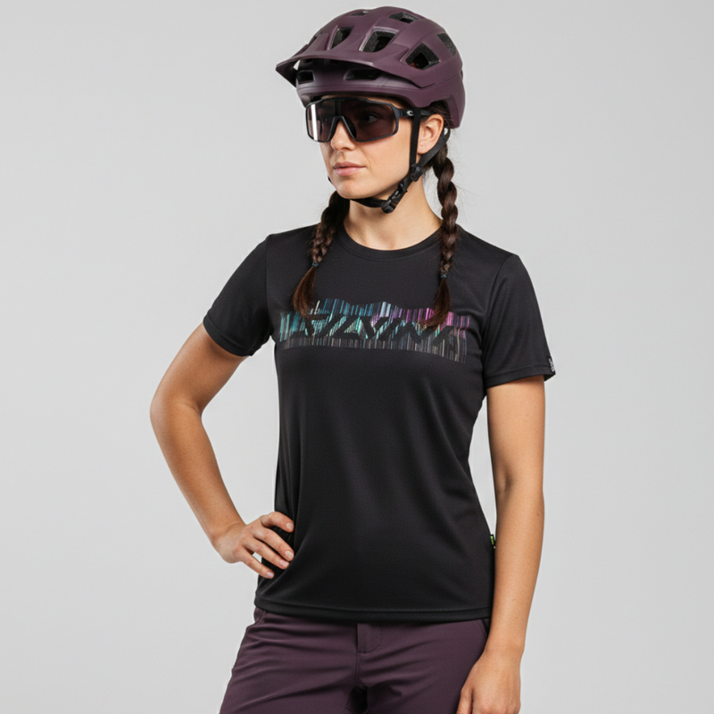 Dámský enduro dres Silvini Denna černá/oranžová