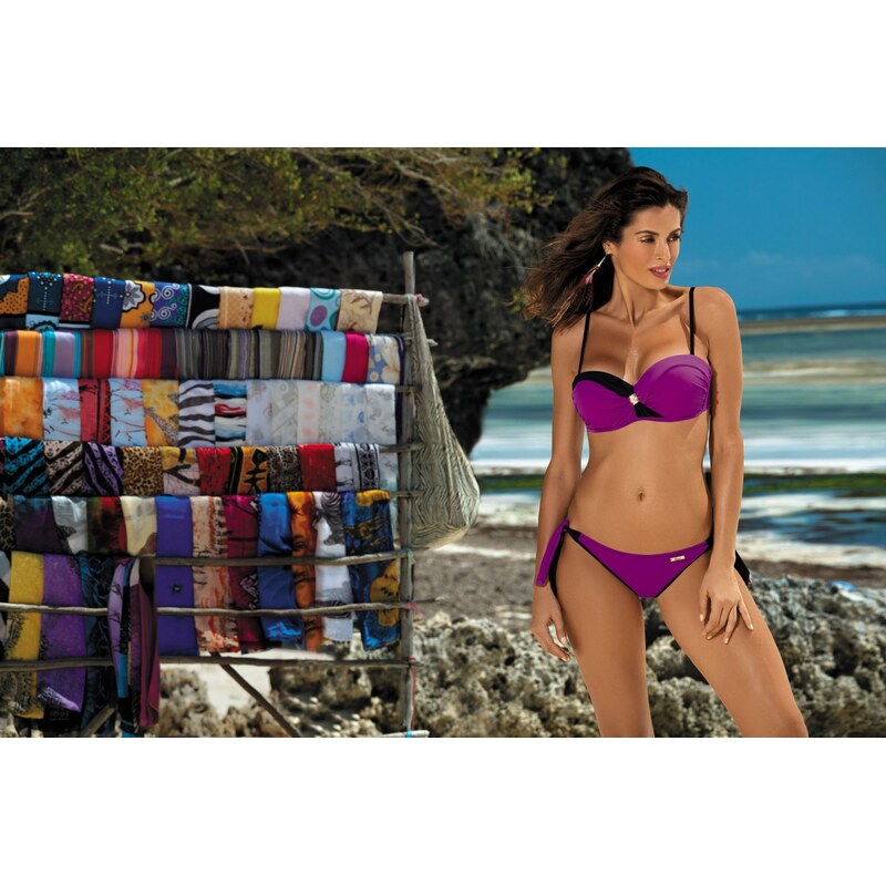 MARKO COLLECTION Fuchsiové push-up bikiny Jessica Burlesque M