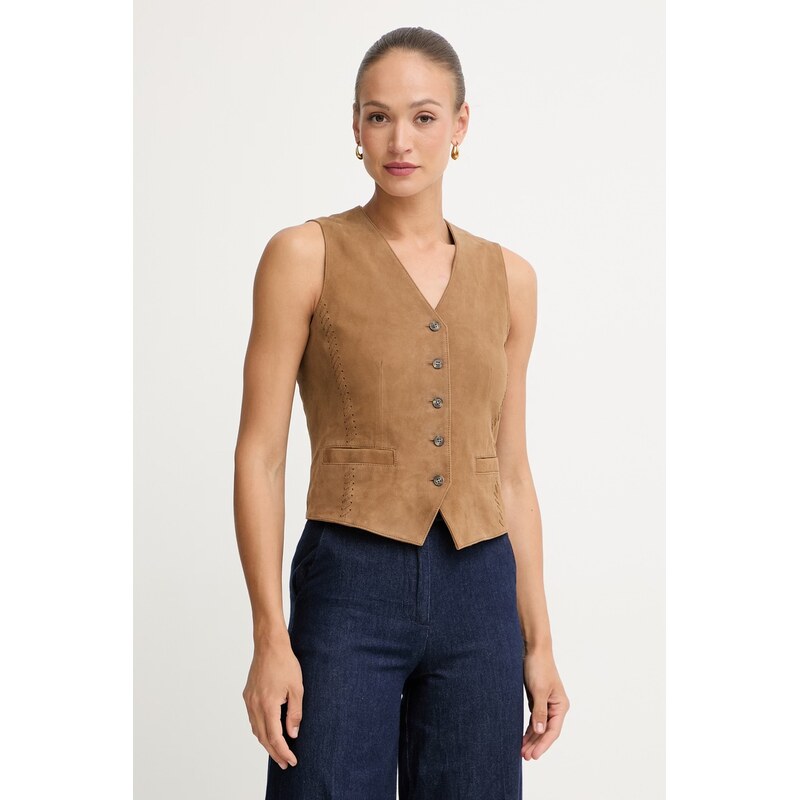 Weekend Max Mara vesta dámská semišová VETUSTA 115050194