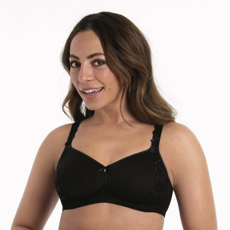 Suzette soft podprsenka košíčky se spacer-výztuží 5256 black - 115051021