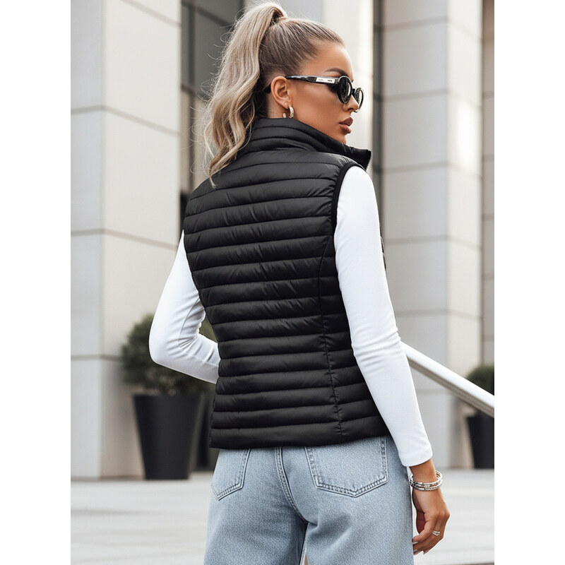 Kamizelka damska pikowana czarna model 22109967 - FashionStreet
