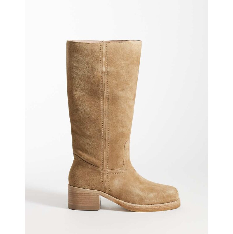 Bronx Ky-ley western boots in suede natural-Neutral 115051716