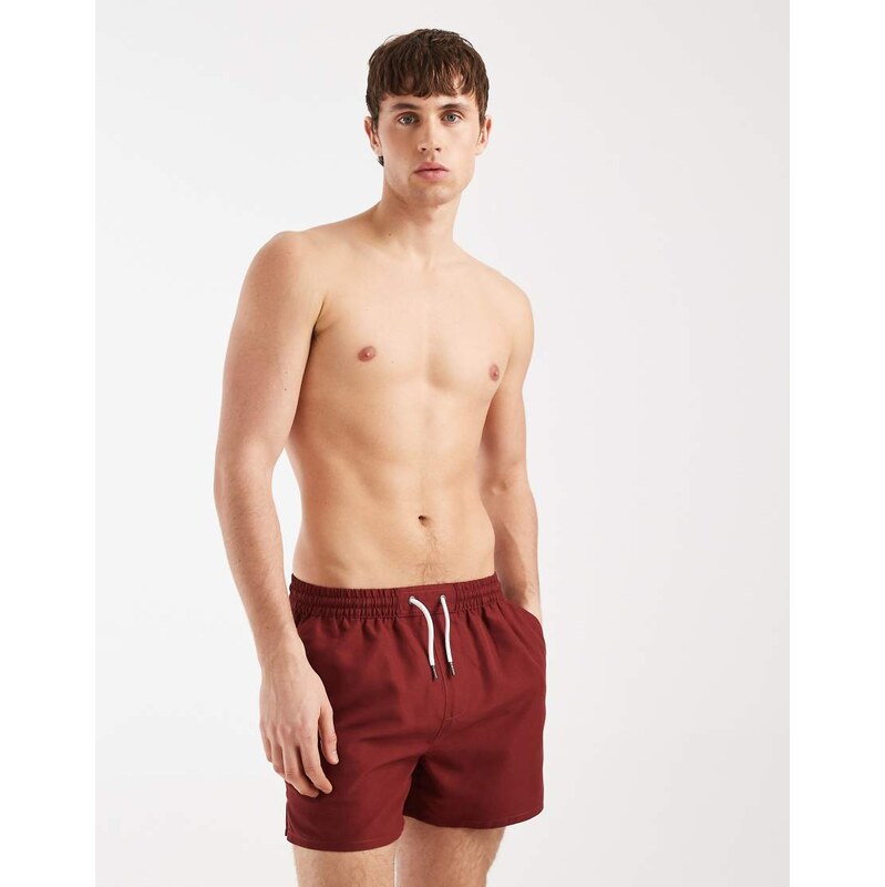 Aray swimshort in burgundy-Red