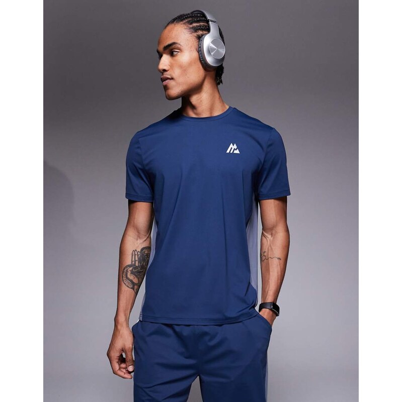 Montirex Strive t-shirt in blue multi