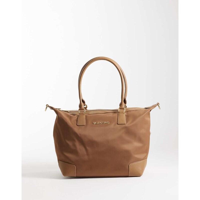 Valentino Jenny Re nylon tote bag in brown