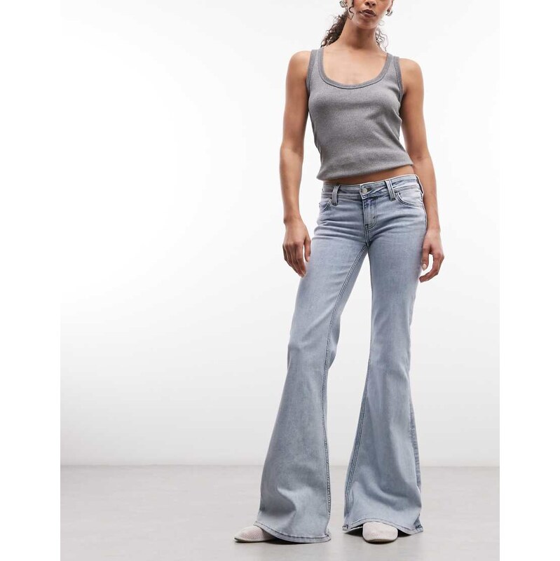 Cheap Monday Flare Low stretch jeans in blue wash 115052397