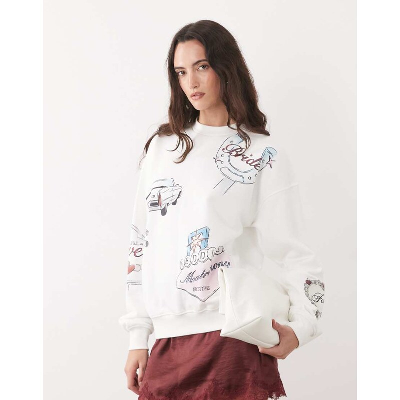 Six Stories vegas bridal jumper in white 115052429