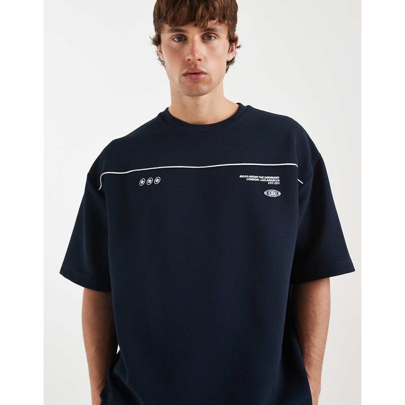 ASOS DESIGN heavyweight boxy oversized t-shirt co-ord with high