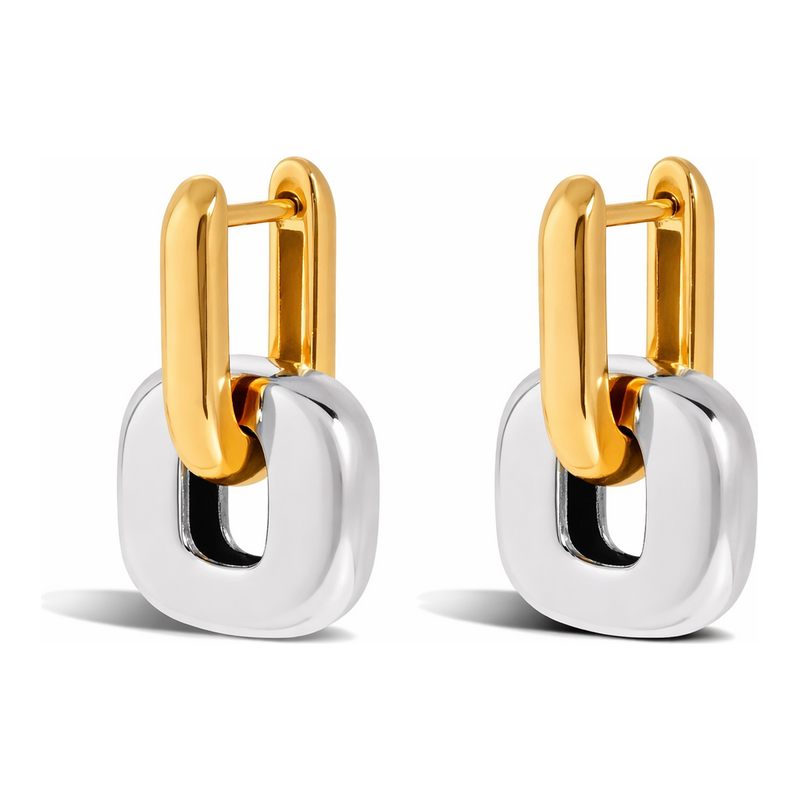 ELENYS Iconic Duo – pozlacené náušnice 18K žluté zlato 108599364