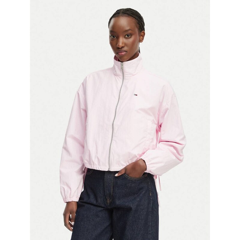 Tommy Jeans dámská růžová přechodová bunda 115053301