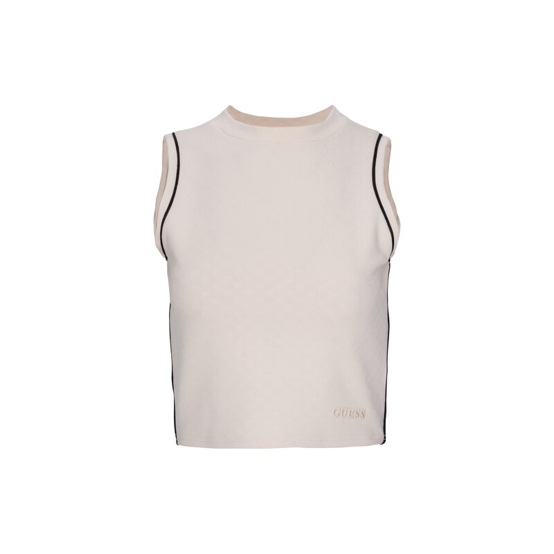 Dámské Tílko GUESS CLARA SLEEVELESS CROP TOP V6GP17K3215-G047 – Bílá