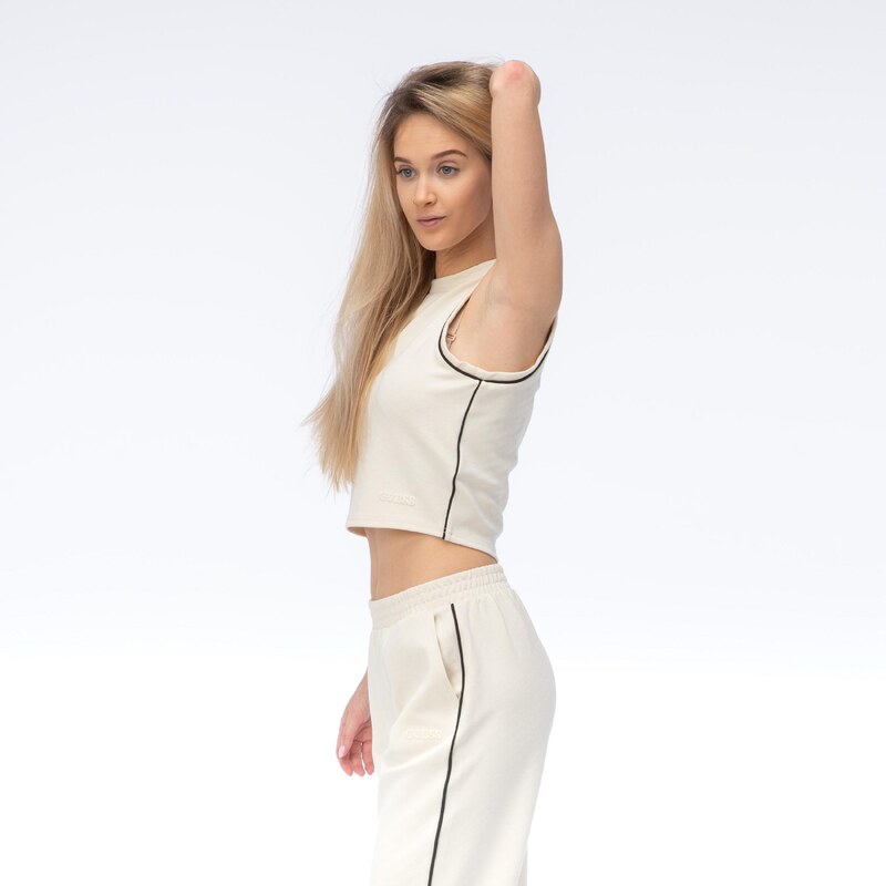 Dámské Tílko GUESS CLARA SLEEVELESS CROP TOP V6GP17K3215-G047 – Bílá